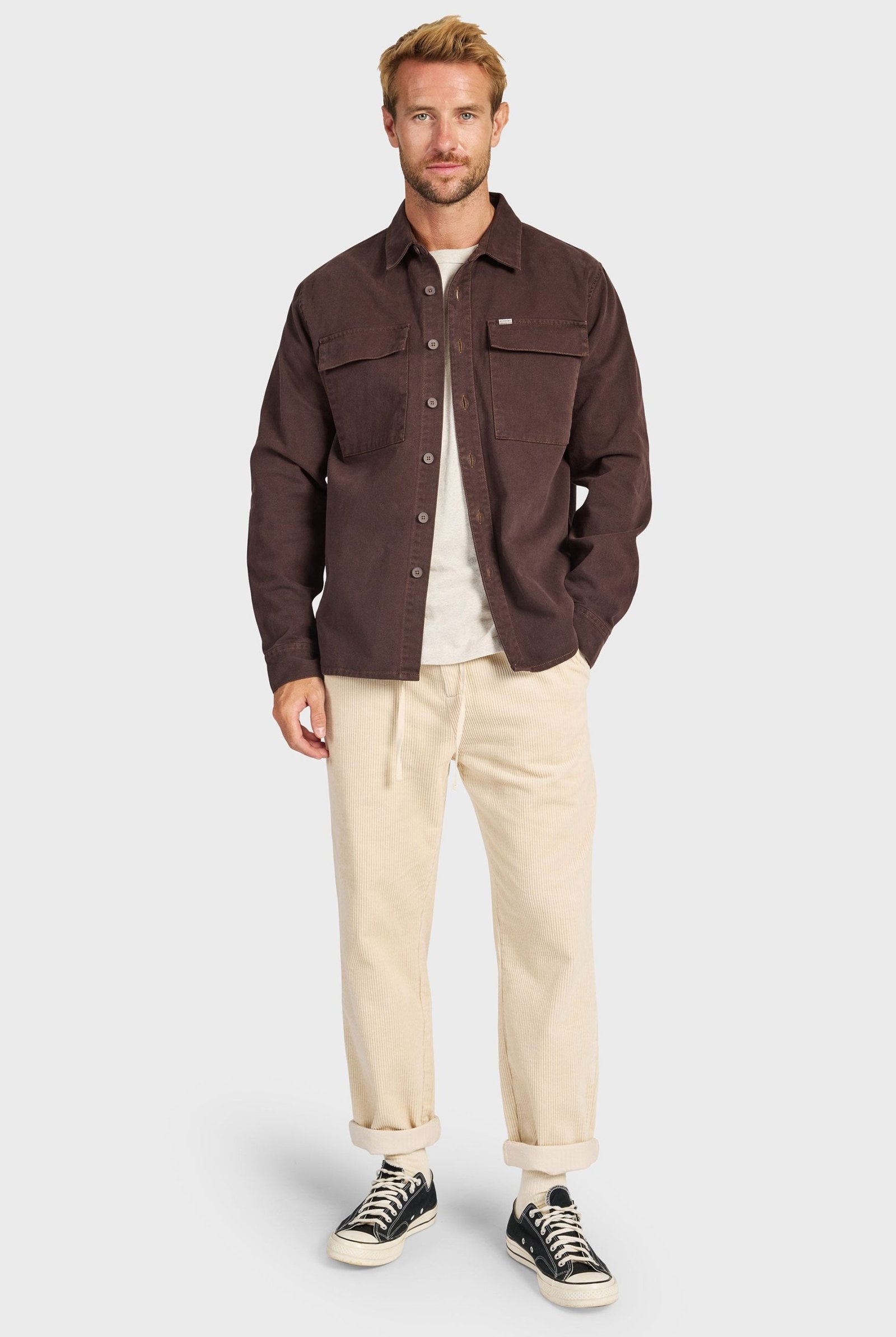 ESSENTIALOVERSHIRT-COFFEEBEAN-A.jpg Essential Overshirt - Image 1