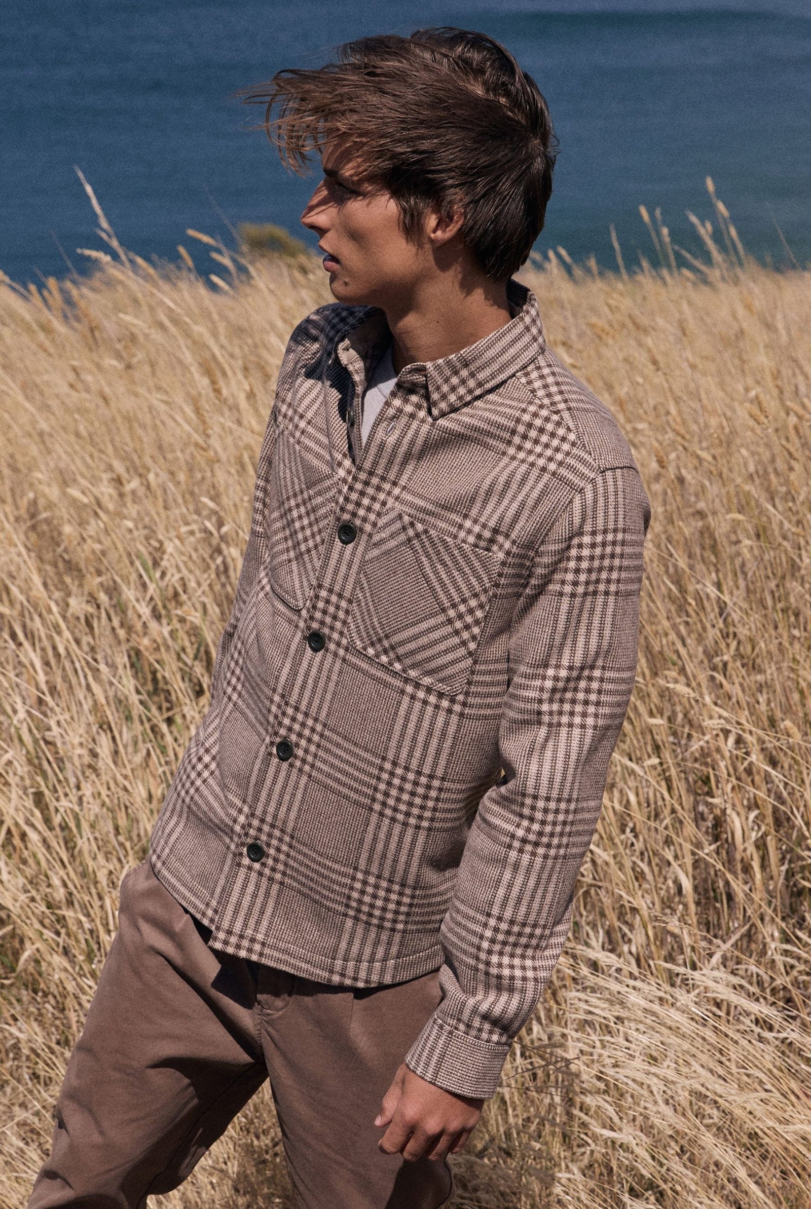 LloydCheckOvershirt-OtterMarle.jpg Lloyd Check Overshirt - Image 1