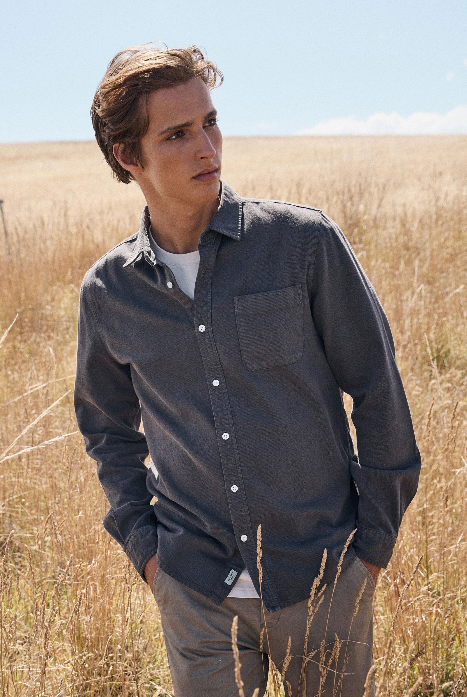 McQueenTwillShirt-SpaceBlue.jpg McQueen Twill Shirt - Image 1
