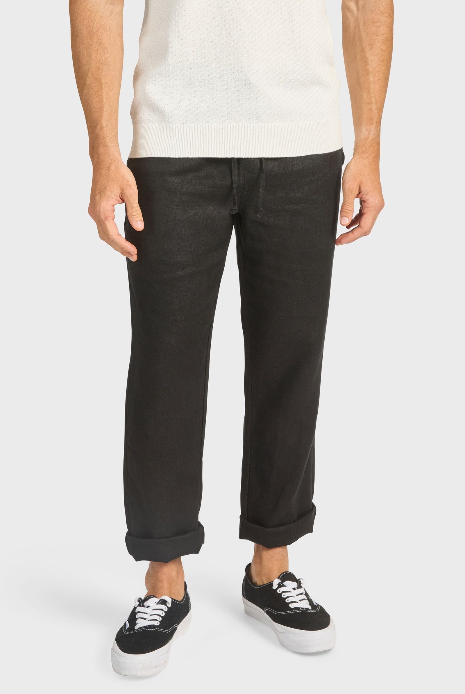 RIVIERALINENPANT-BLACK-B_2d7c13fe-f233-44e6-b8a8-1f074a17e076.jpg Riviera Linen Pant - Image 1