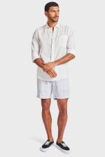 Stripe Riviera Linen Short - Image 2