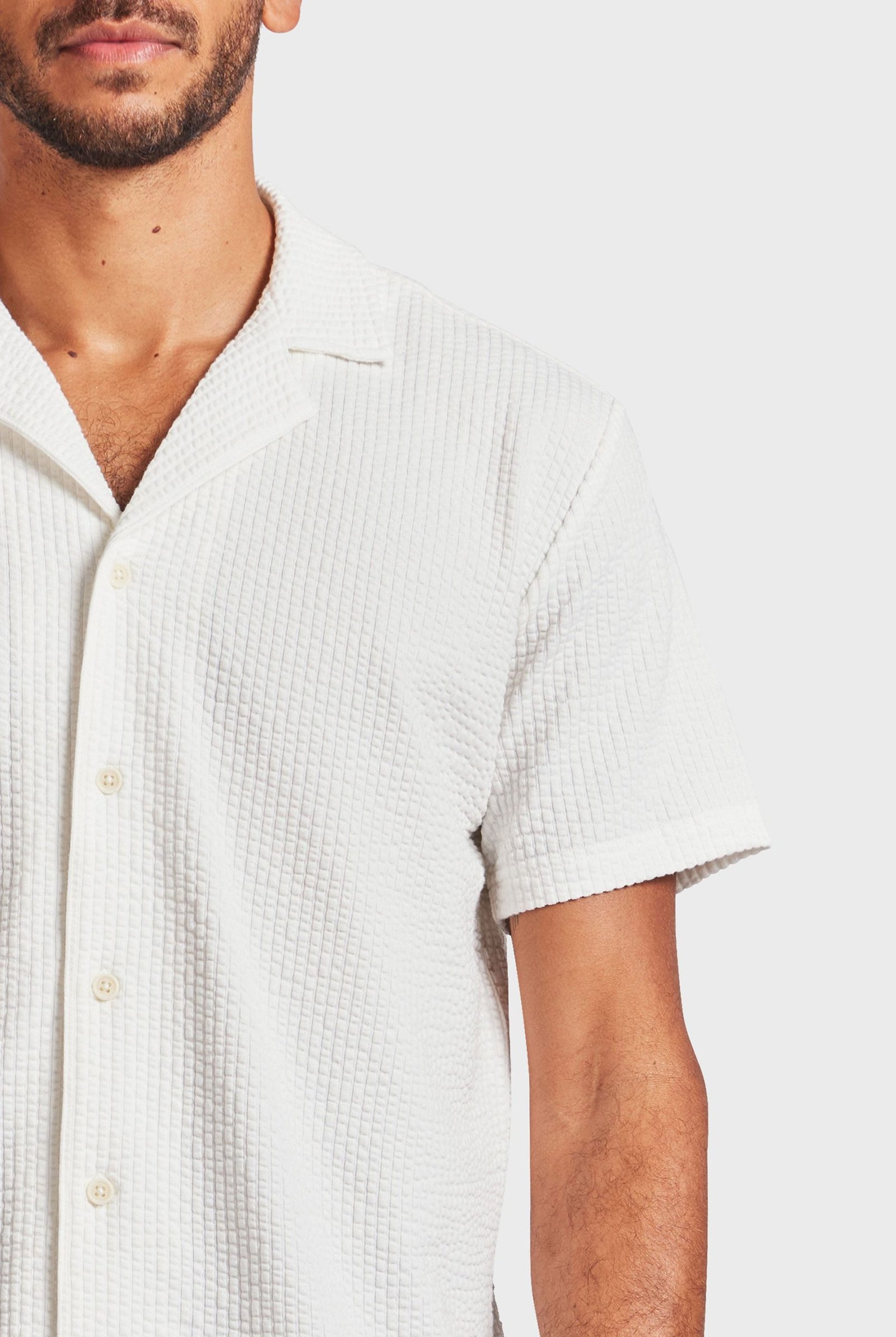 TEDSHIRT-WHITE-D.jpg Ted Short Sleeve Shirt - Image 1